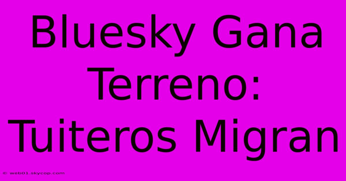 Bluesky Gana Terreno: Tuiteros Migran