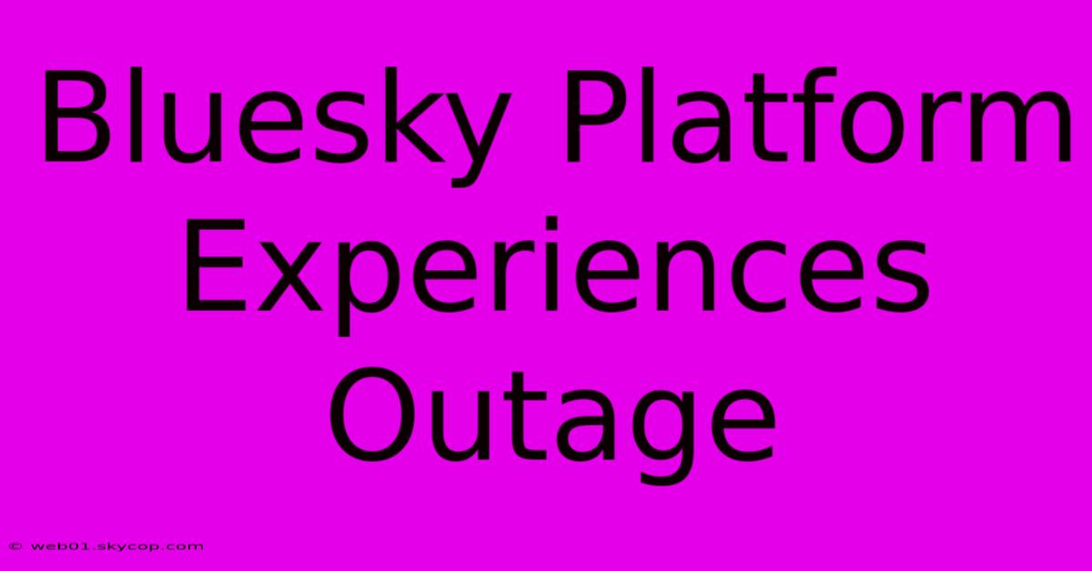 Bluesky Platform Experiences Outage