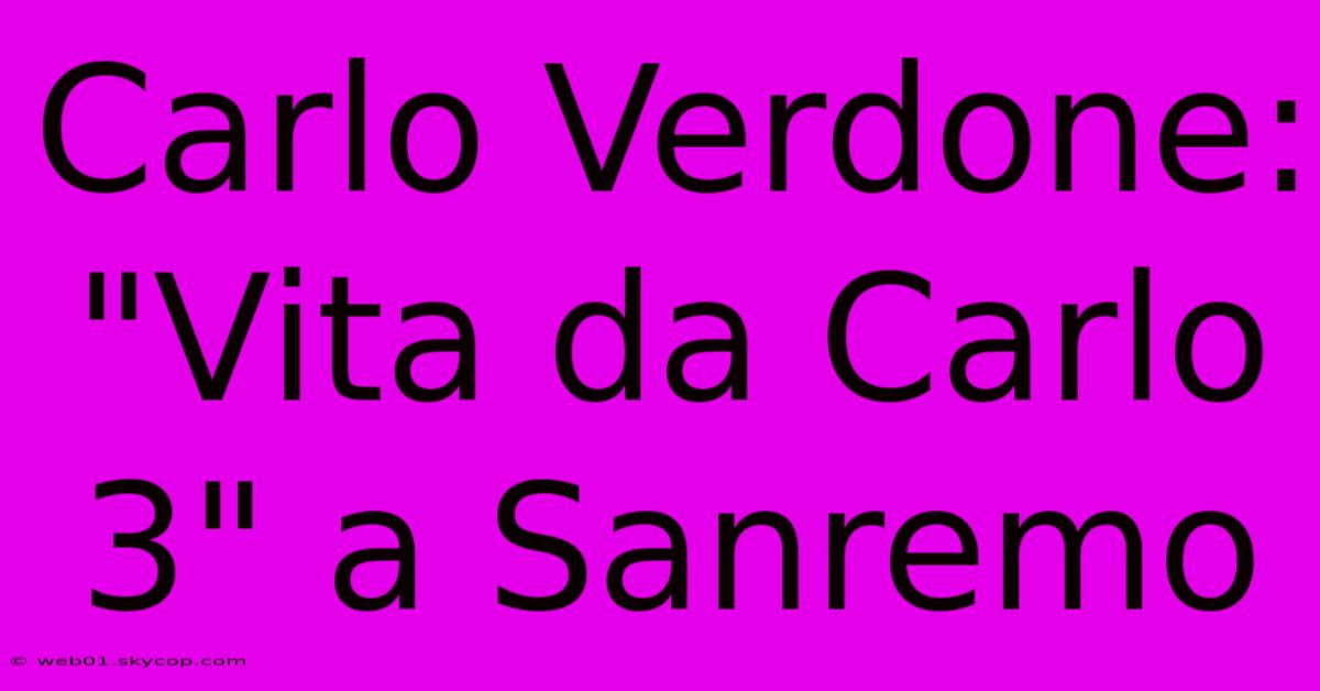 Carlo Verdone: 