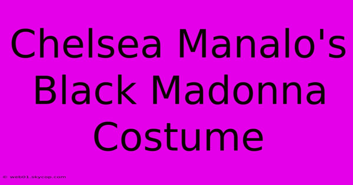 Chelsea Manalo's Black Madonna Costume