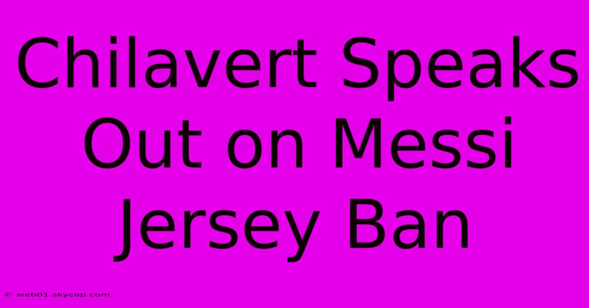 Chilavert Speaks Out On Messi Jersey Ban 