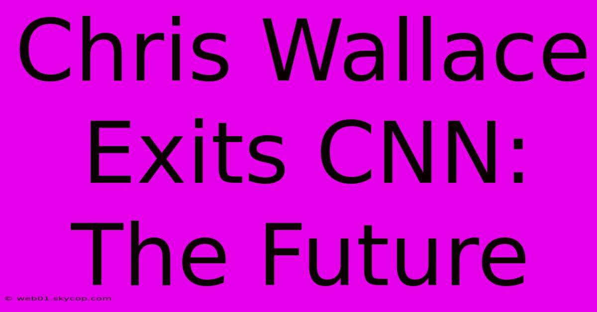 Chris Wallace Exits CNN: The Future