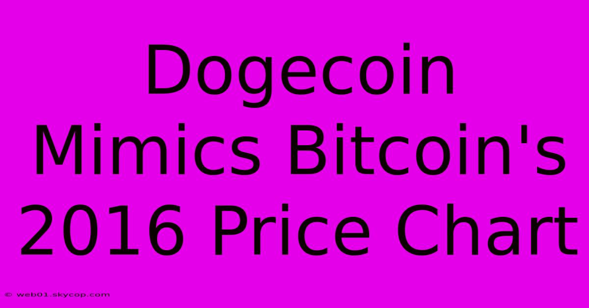 Dogecoin Mimics Bitcoin's 2016 Price Chart