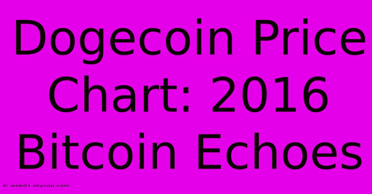 Dogecoin Price Chart: 2016 Bitcoin Echoes