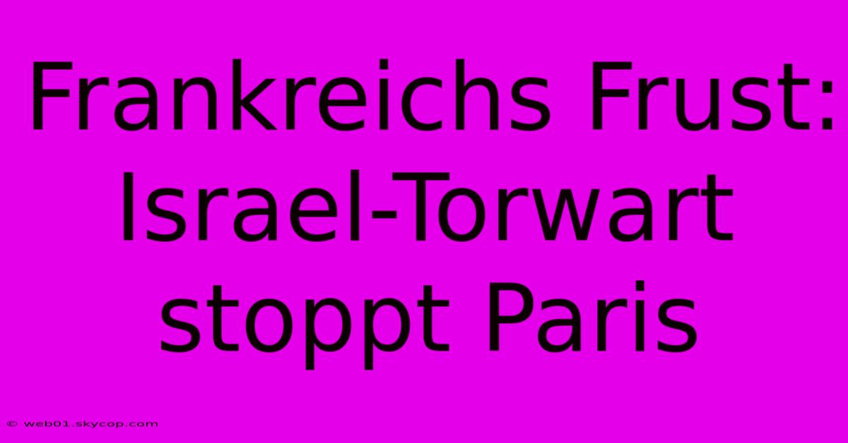 Frankreichs Frust: Israel-Torwart Stoppt Paris