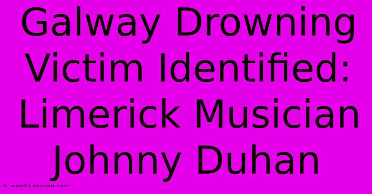 Galway Drowning Victim Identified: Limerick Musician Johnny Duhan