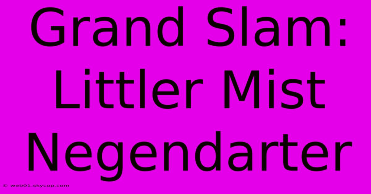 Grand Slam: Littler Mist Negendarter