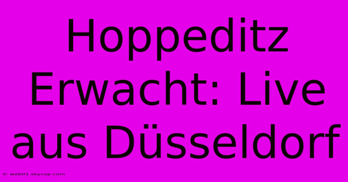 Hoppeditz Erwacht: Live Aus Düsseldorf 