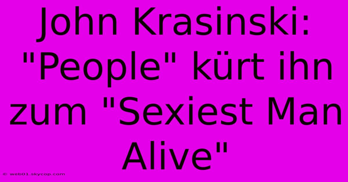 John Krasinski: 