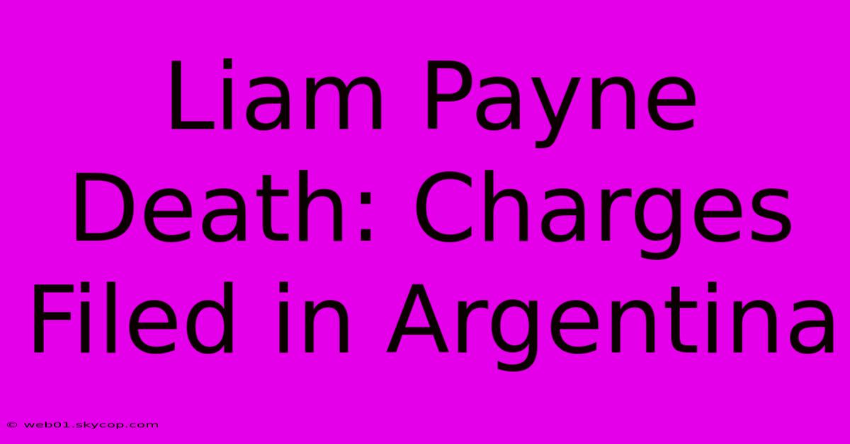 Liam Payne Death: Charges Filed In Argentina