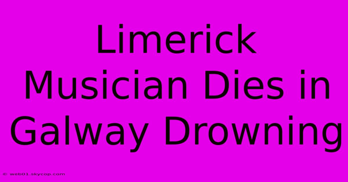 Limerick Musician Dies In Galway Drowning