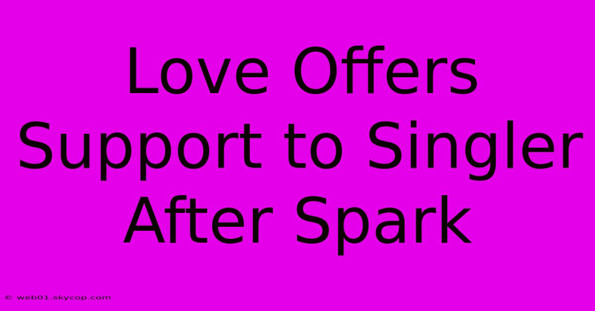 Love Offers Support To Singler After Spark