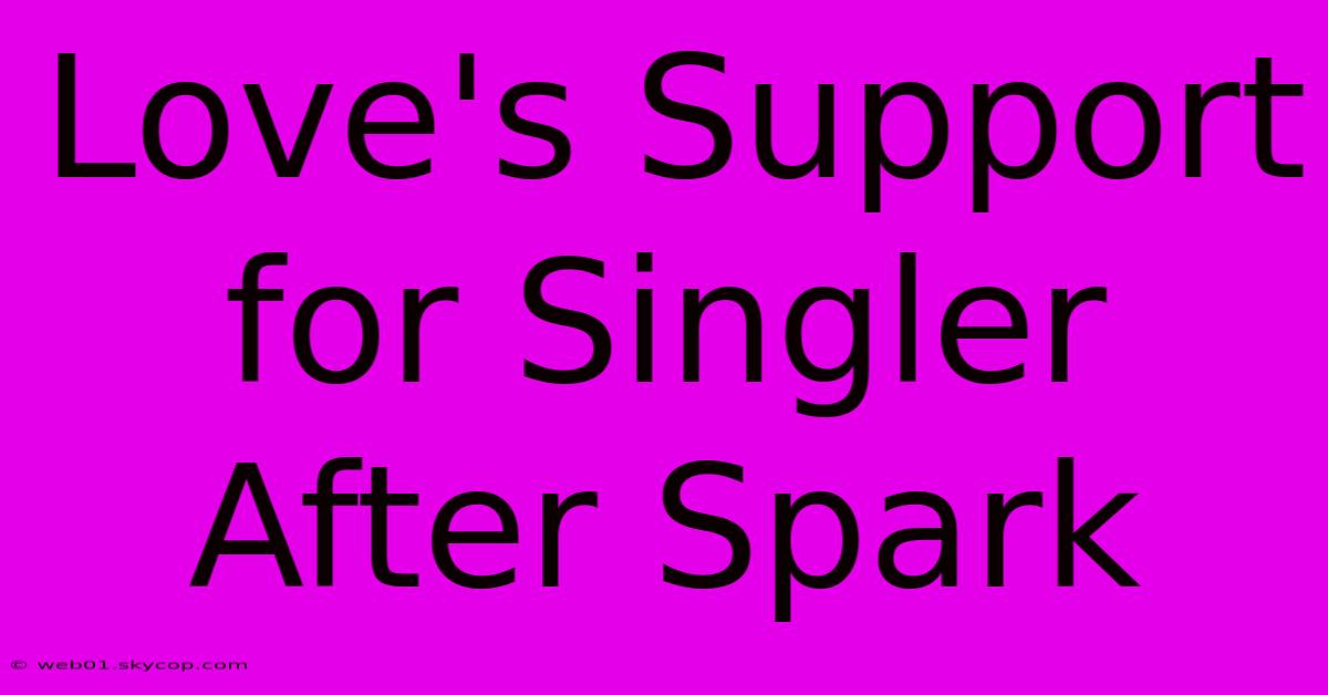 Love's Support For Singler After Spark  