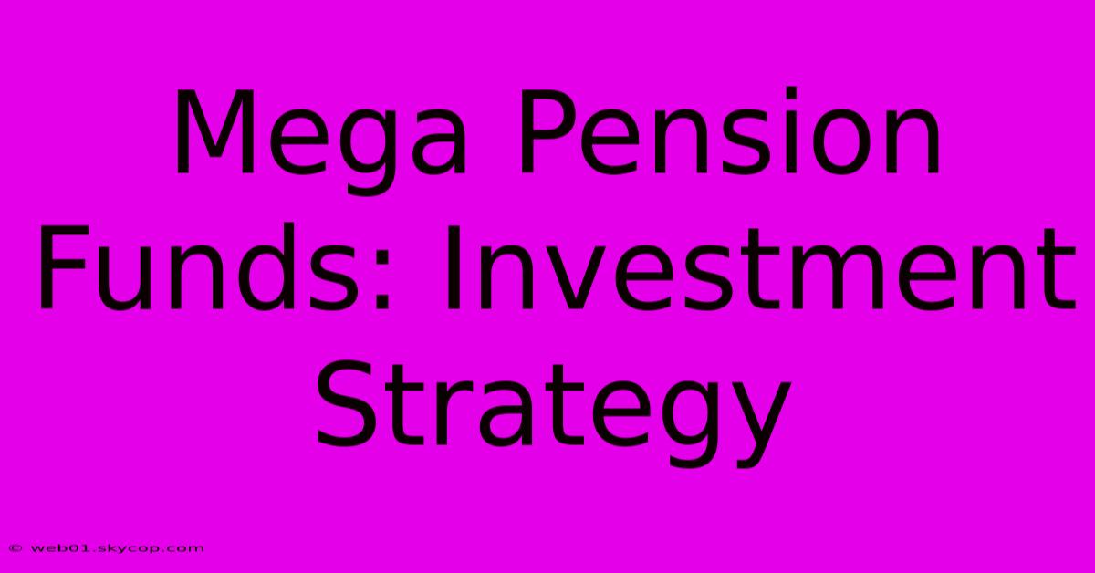 Mega Pension Funds: Investment Strategy