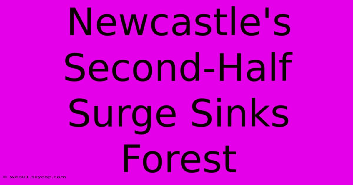 Newcastle's Second-Half Surge Sinks Forest