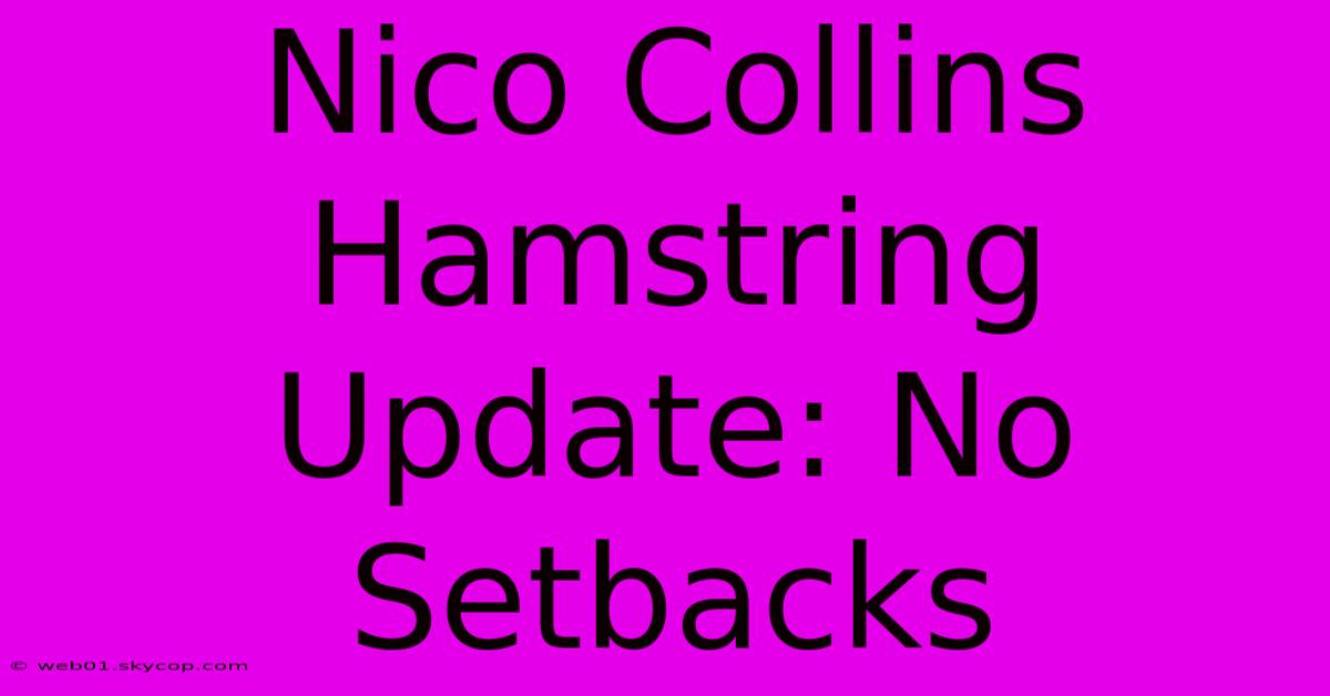 Nico Collins Hamstring Update: No Setbacks