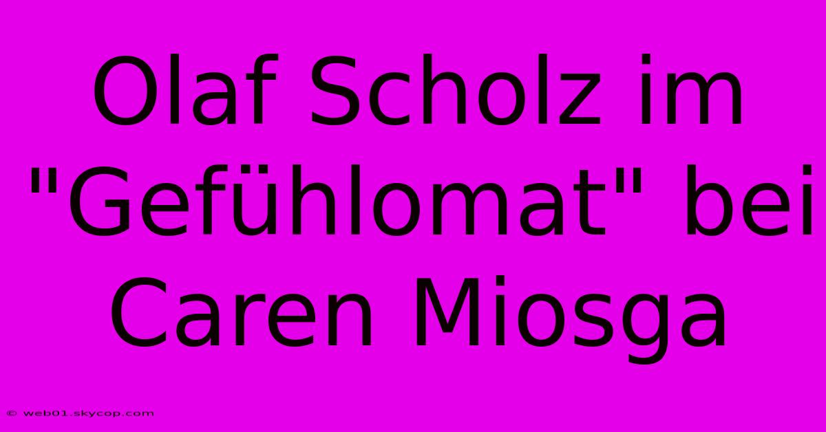 Olaf Scholz Im 