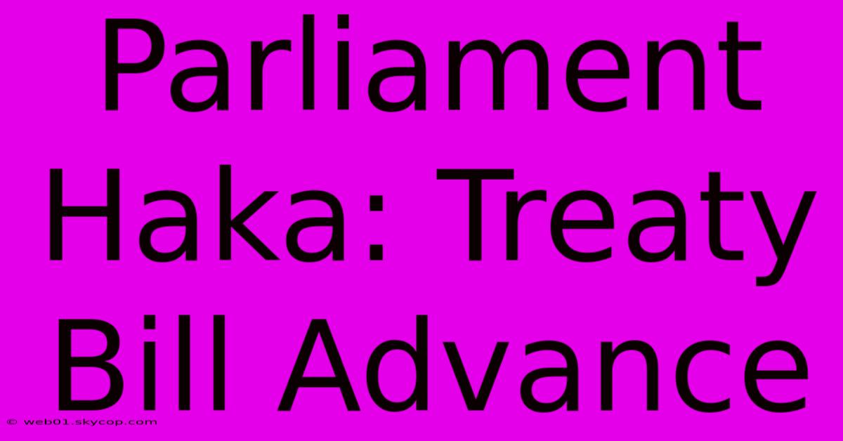 Parliament Haka: Treaty Bill Advance 