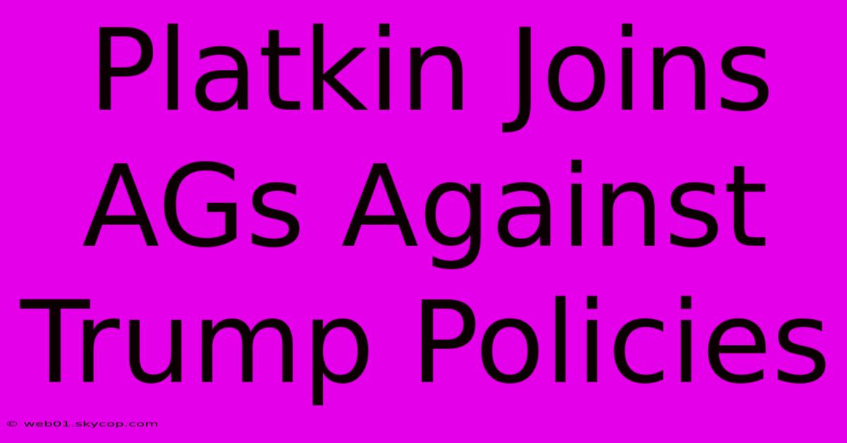 Platkin Joins AGs Against Trump Policies