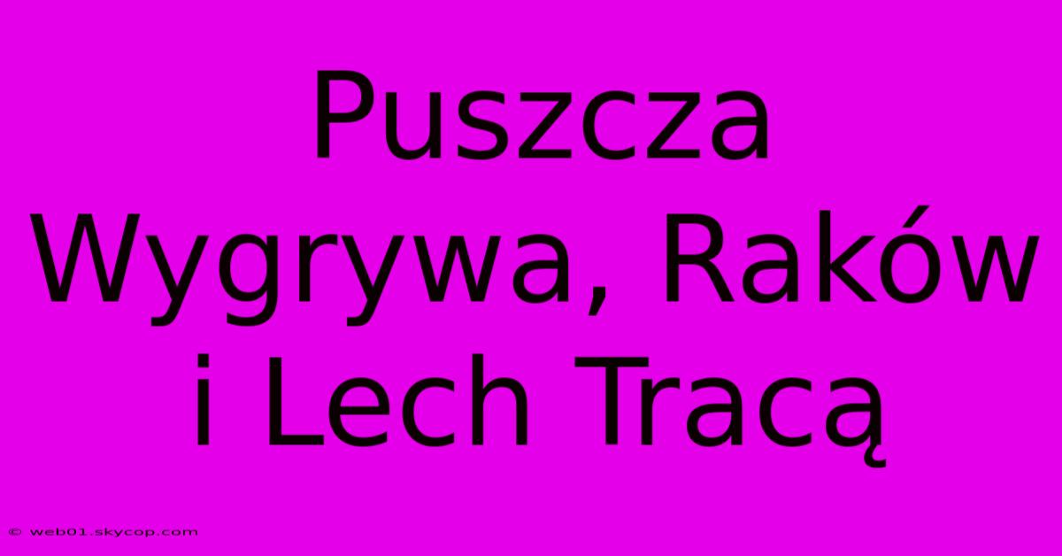 Puszcza Wygrywa, Raków I Lech Tracą