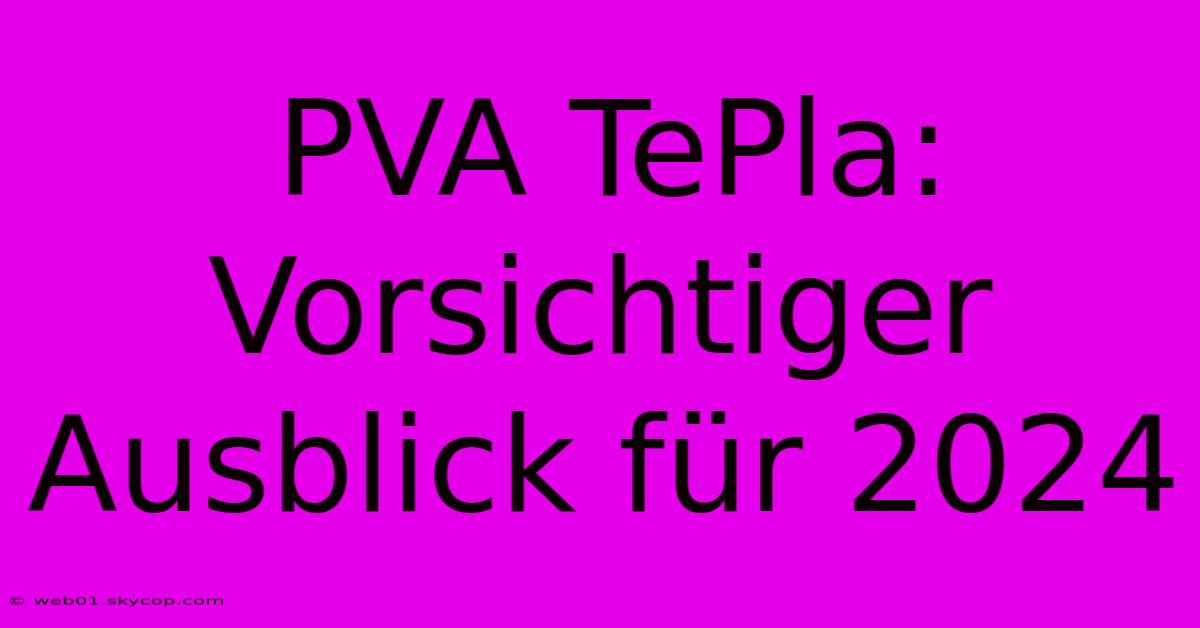 PVA TePla: Vorsichtiger Ausblick Für 2024