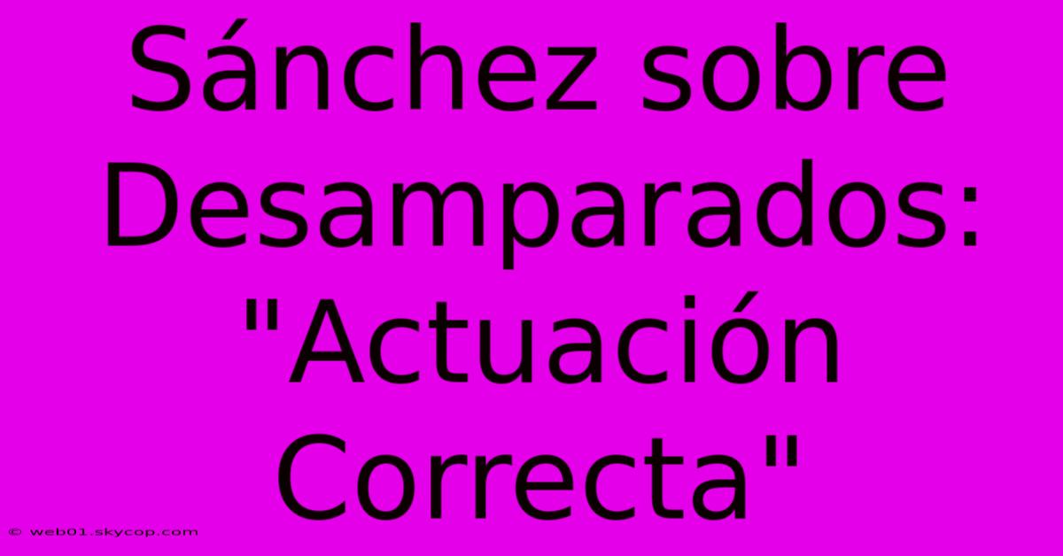 Sánchez Sobre Desamparados: 