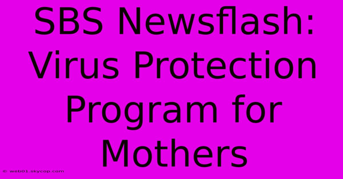 SBS Newsflash:  Virus Protection Program For Mothers 