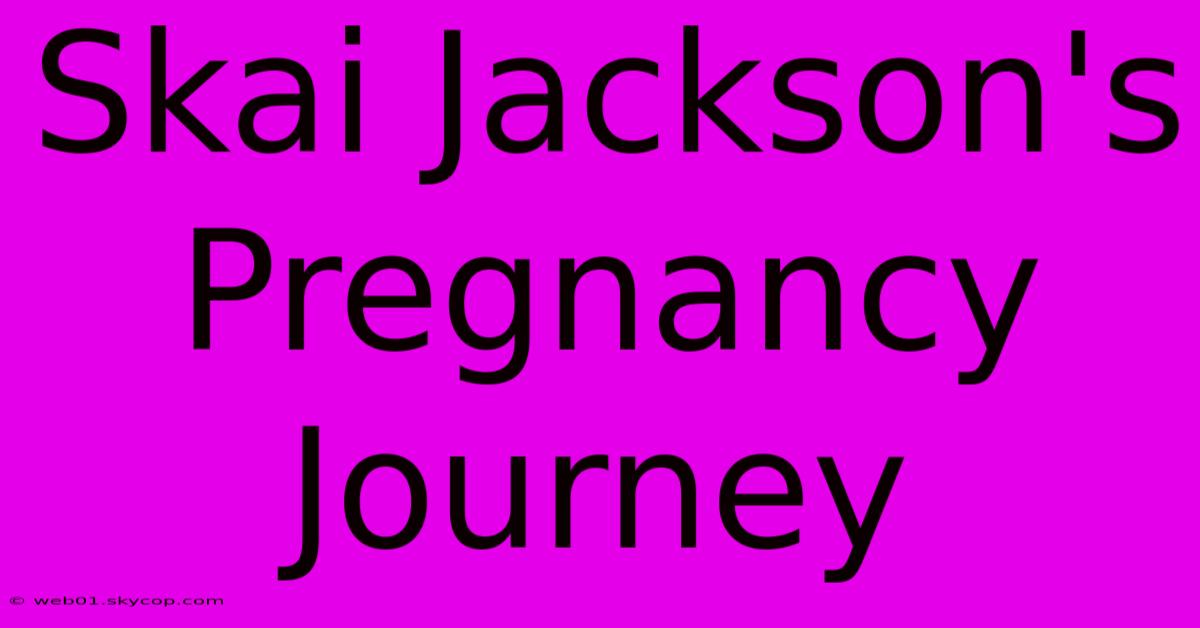 Skai Jackson's Pregnancy Journey 