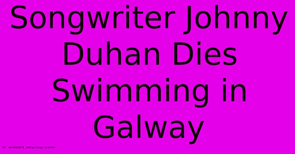 Songwriter Johnny Duhan Dies Swimming In Galway