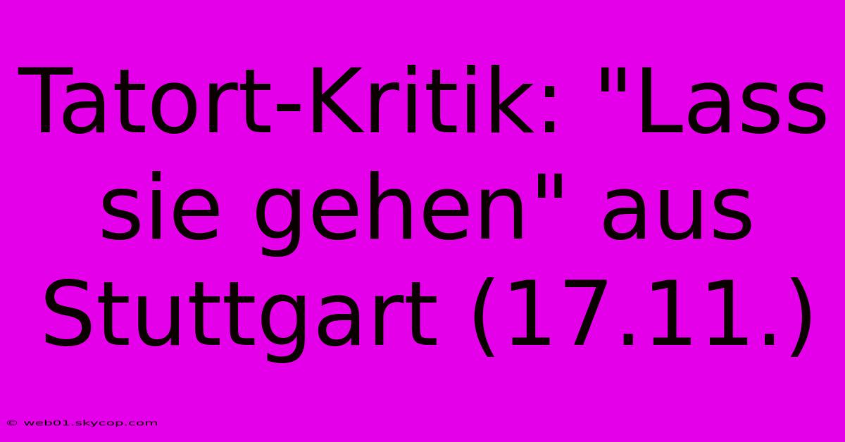 Tatort-Kritik: 