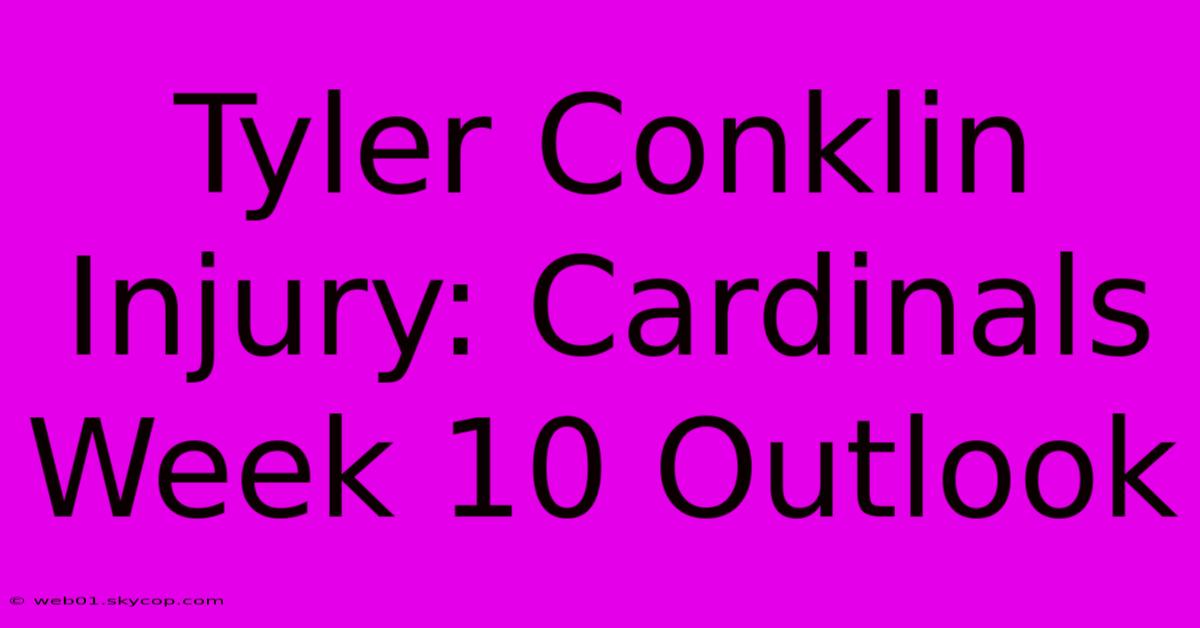 Tyler Conklin Injury: Cardinals Week 10 Outlook 