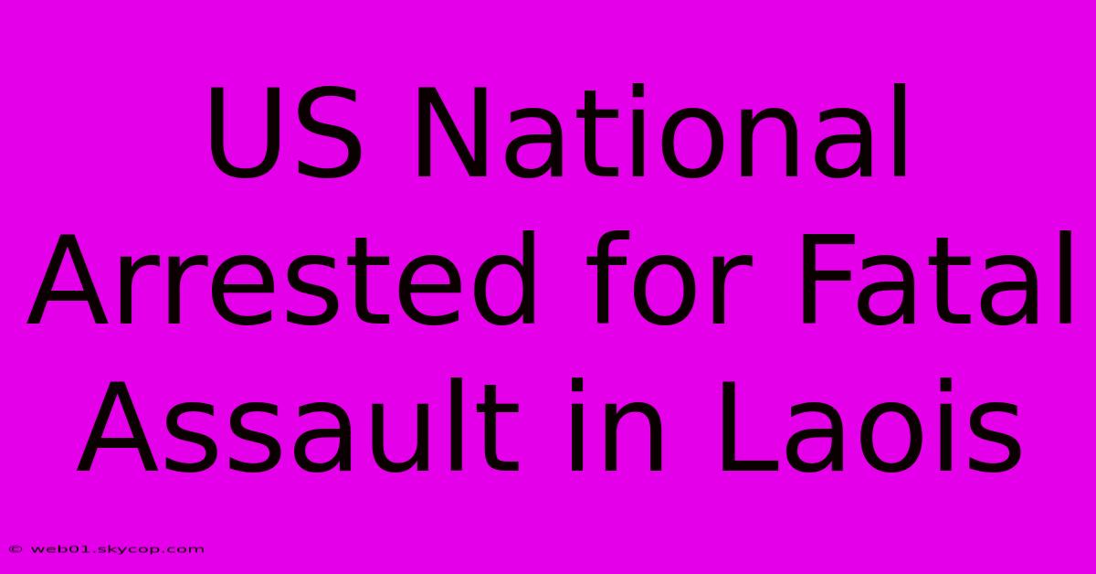 US National Arrested For Fatal Assault In Laois 