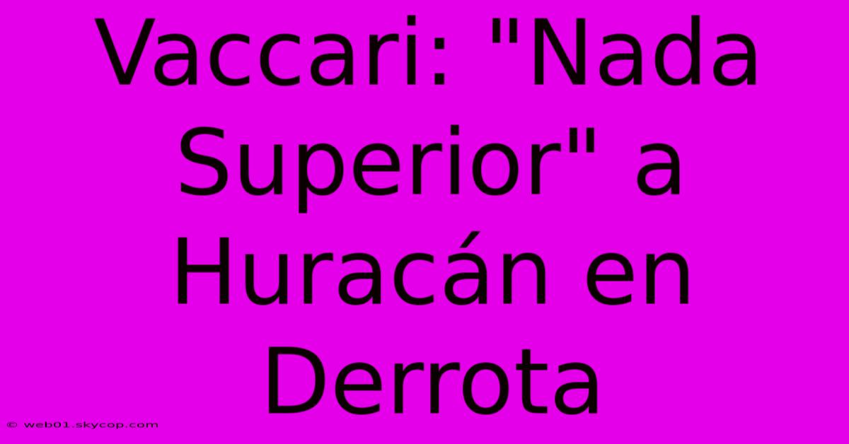 Vaccari: 