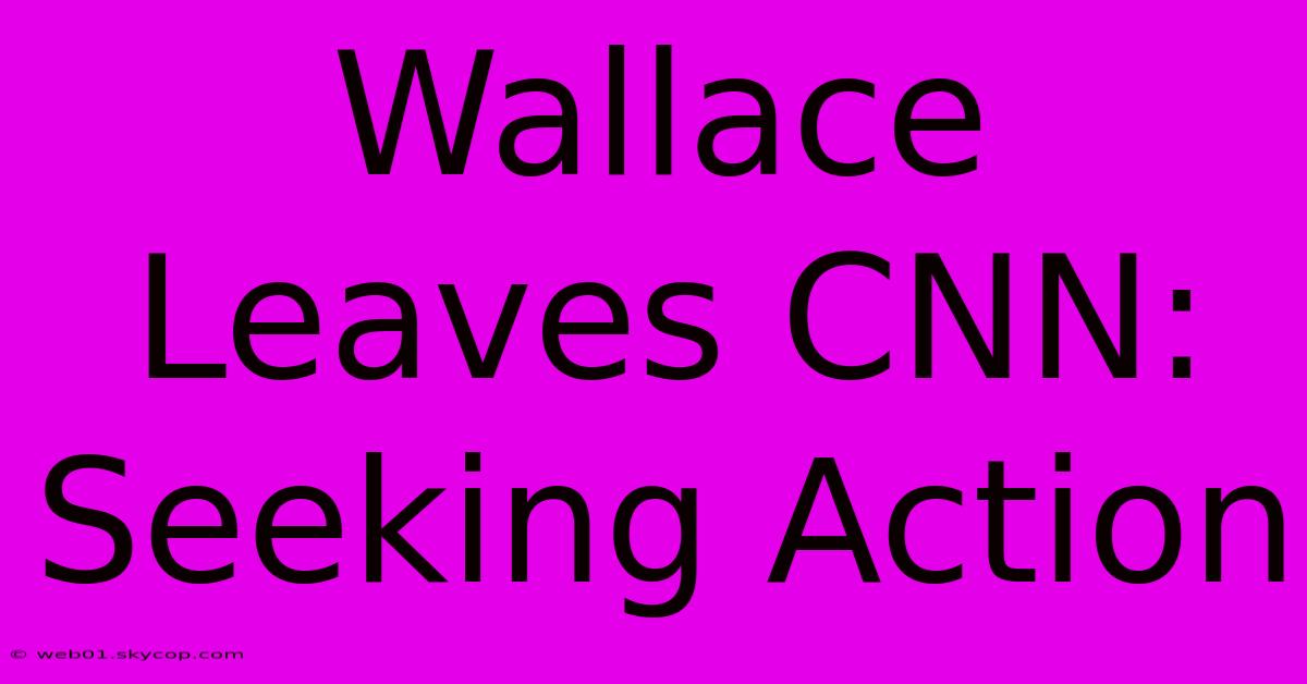 Wallace Leaves CNN: Seeking Action