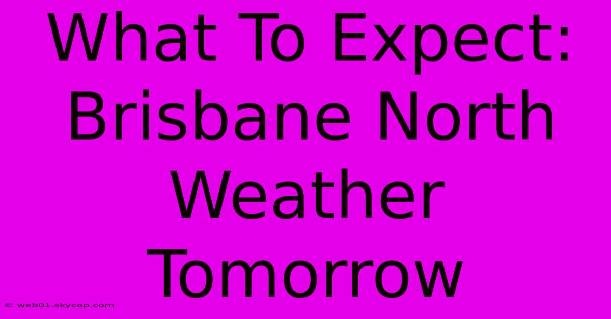 What To Expect: Brisbane North Weather Tomorrow